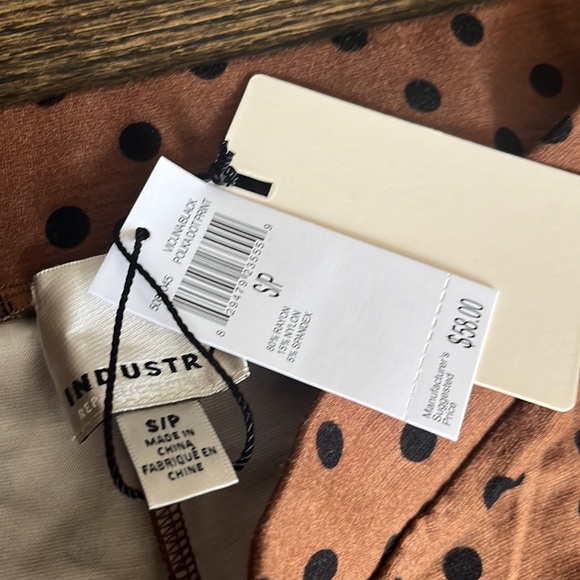 Brown polka dot pants size S - Picture 3 of 4